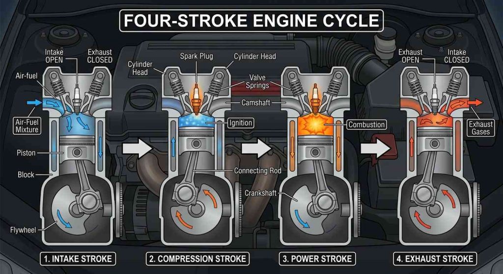 Four-Stroke Engine Cycle
