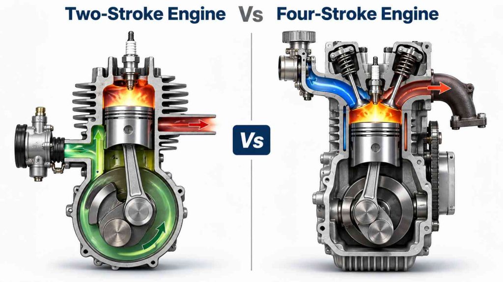 Two-Stroke Engine vs Four-Stroke